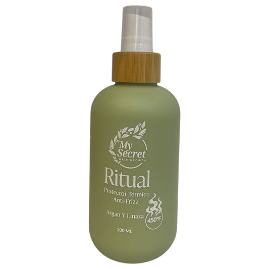Anti-frizz heat protectant
Argan and flaxseed